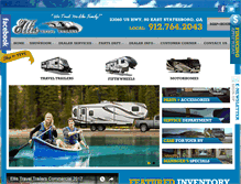 Tablet Screenshot of ellistraveltrailers.com